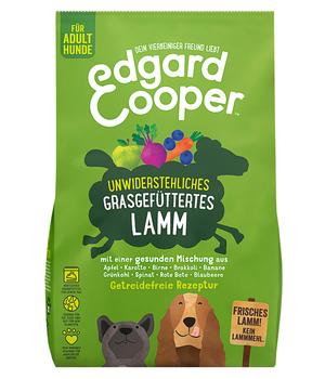Edgard & Cooper Trockenfutter für Hunde, Unwiderstehliches Grasgefüttertes Lamm Adult