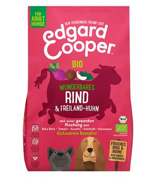 Edgard & Cooper Trockenfutter für Hunde, Bio, Wunderbares Rind & Freiland-Huhn Adult