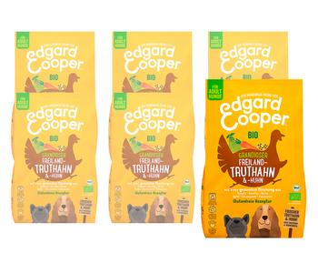 Edgard & Cooper Trockenfutter für Hunde, Bio, Grandioser Freiland-Truthahn & -Huhn Adult