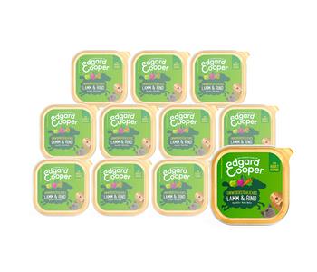 Edgard & Cooper Nassfutter für Hunde, Unwiderstehliches Lamm & Rind Adult, 11 x 150 g