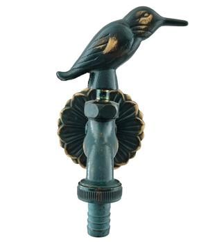 Tomco Messing-Wasserhahn Vogel 1/2, mit Rosette