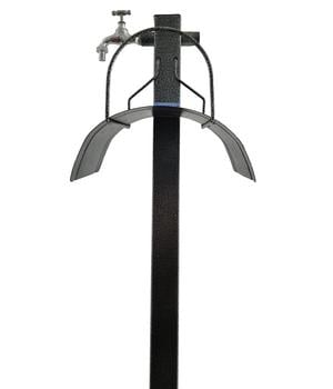 Tomco Stahl-Wassersäule Verona, mit 1/2 Hahn und Schlauchhalter