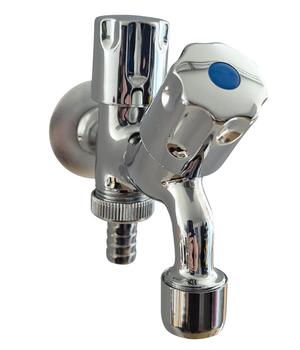 Tomco Chrom-Wasserhahn, mit 2 seperaten Absperrmöglichkeiten 1/2