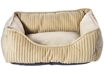Dehner Lieblinge Kuschelbett Crimp, rechteckig, beige