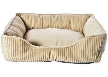 Dehner Lieblinge Kuschelbett Crimp, rechteckig, beige