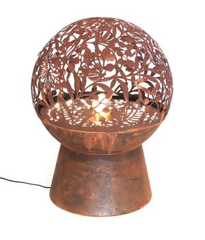 Dehner Cortenstahl-Gartenbrunnen Floral, ca. H66 cm
