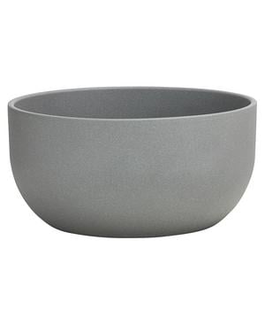 Dehner Keramik-Schale Maria, rund, grau, ca. Ø24 cm