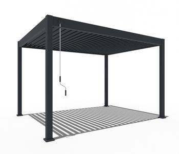 Weide Deluxe Pergola Voll-Alu, ca. B400/H255/T300 cm