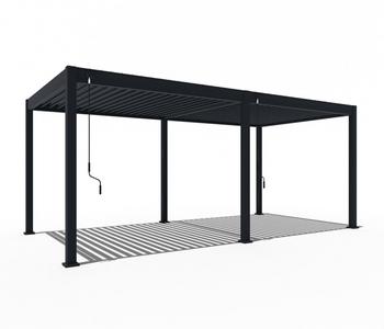 Weide Deluxe Pergola Voll-Alu, ca. B600/H255/T300 cm