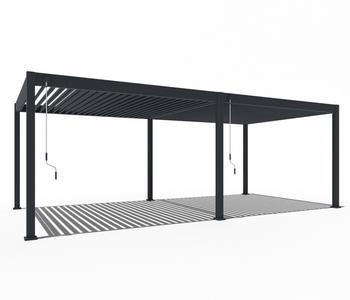 Weide Deluxe Pergola Voll-Alu, ca. B720/H255/T360 cm