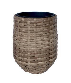Dehner Polyrattan-Flechttopf Tulum, rund