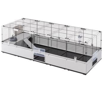ferplast Nagerheim Modular 4, hellgrau, ca. B179/H56/T72 cm - Metall / Kunststoff