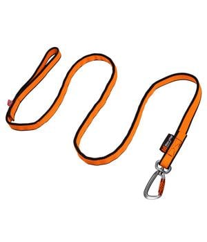 Non-stop dogwear Hundeleine Bungee leash, schwarz/orange