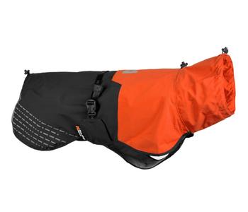 Non-stop dogwear Hunde-Regenmantel Fjord raincoat, schwarz/orange