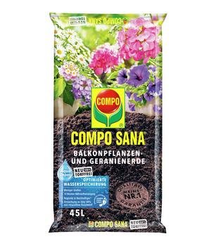 COMPO SANA Balkonpflanzen- und Geranienerde, torffrei, 45 l