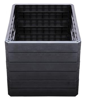 Garantia Kunststoff-Hochbeet Ergo Quadro Wood inkl. Wassersparsystem