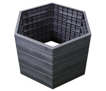 Garantia Kunststoff-Hochbeet Ergo Wood inkl. Wassersparsystem