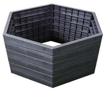 Garantia Kunststoff-Hochbeet Ergo Wood inkl. Wassersparsystem