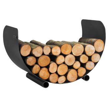 CookKing Kaminholzregal Turyn 70, ca. B70/H45/T36 cm, Schwarz - Stahl