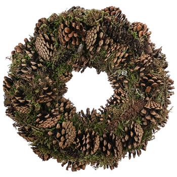 Dehner Kranz Zapfen mit Moos