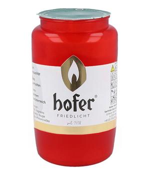 20 x Hofer Kompositions-Öl-Licht Nr. 3, rot - Wachs / Kunststoff - Mindestbestellmenge: 20 Stk.