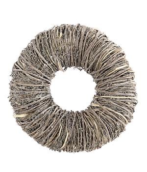 Dehner Kranz Twig, ca. Ø30 cm, Weiß - Naturmaterial