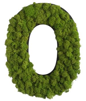 styleGREEN Buchstaben aus Islandmoos, ca. H25 cm, Grün - Moos, Naturmaterial, Holz