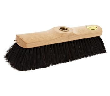 Sorex Zimmerbesen mit natürlichem Rosshaar, 32 cm, Hellbraun / Schwarz