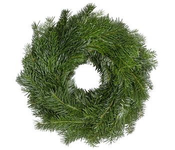 Dehner Premium Adventskranz aus Nordmann-Tanne, beidseitig gebunden, ca. Ø30 cm