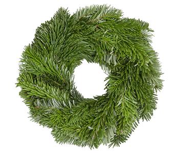 Adventskranz aus Nordmann-Tanne, einseitig gebunden, ca. Ø25 cm