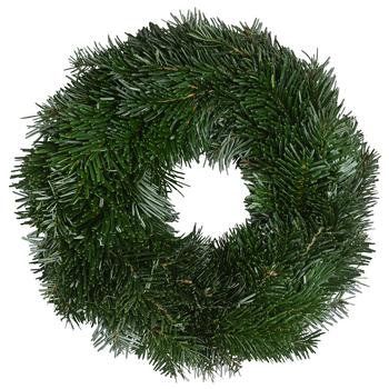 Adventskranz aus Nordmann-Tanne, beidseitig gebunden, ca. Ø30 cm
