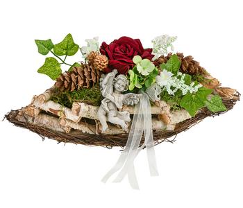 Grabgesteck Sören, oval, ca. B32/H13/T19 cm