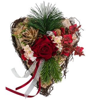 Grabgesteck Sören, herzförmig, ca. B20/H10/T20 cm