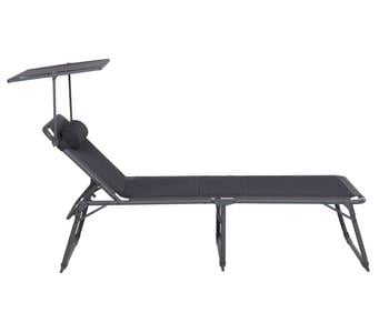 Siena Garden Campingliege Premium, anthrazit, ca. B69/H43/T200 cm, Dunkelgrau - Aluminium / Textilien Kunststoff