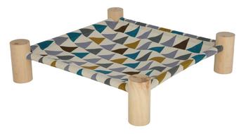 KERBL Nager-Hängematte, ca. B38/H10/T38 cm, Blau / Hellbraun Braun - Holz Polyester