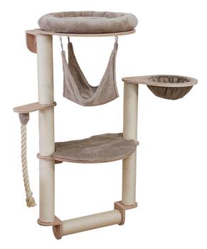 KERBL Wandkratzbaum Dolomit Grappa Pro, beige, ca. B70/H138/T66 cm - Sisal / Holz Plüsch