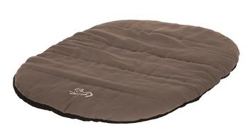 KERBL Reisekissen Traveller, oval, braun, ca. B85/H3/T65 cm - Polyester