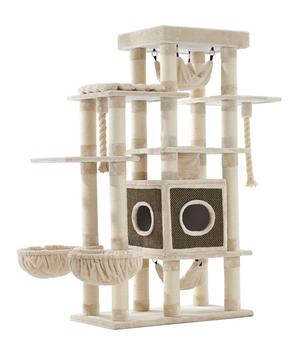 Nobby Kratzbaum Gadi, creme, ca. B110/H198/T60 cm - Sisal / Plüsch