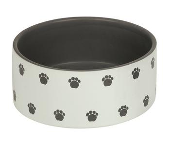 Nobby Keramiknapf Pata, creme, ca. Ø18 cm, 1,1 l, Creme / Grau - Keramik