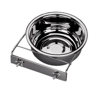 Nobby Edelstahlnapf mit Schraubbefestigung, ca. Ø21,5 cm, 2 l