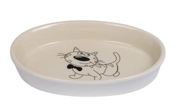 Nobby Keramikschale, creme/beige, ca. B17/H2/T11 cm, 120 ml