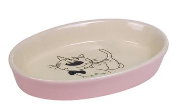 Nobby Keramikschale, pink/beige, ca. B17/H2/T11 cm, 120 ml