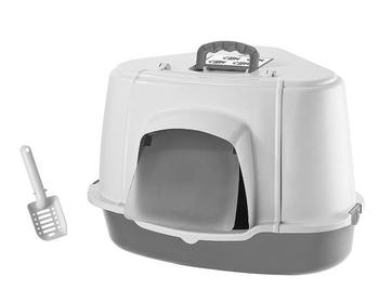Nobby Katzentoilette mit Haube, grau, ca. B70/H48/T57 cm - Kunststoff