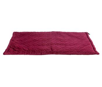 Trixie Liegematte Natalya, rechteckig, ca. B90/H2/T60 cm, Dunkelrot - Polyester