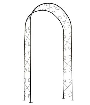 Dehner Metall-Rosenbogen, ca. B100/H230/T37 cm