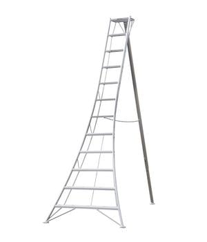 Niwaki 3-Holm-Gartenleiter, Silber - Aluminium