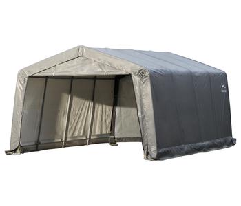 Shelter Logic Garage in-a-Box, ca. B370/H260/T490 cm, Grau - Stahl / Polyethylen