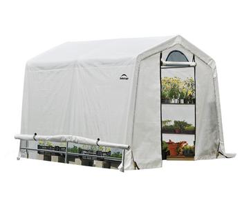 Shelter Logic Foliengewächshaus, Weiß - Stahl, Polyethylen