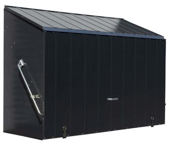 Trimetals Fahrradbox Sesame, ca. B185/H139/T76 cm, Dunkelgrau - Stahl / Edelstahl