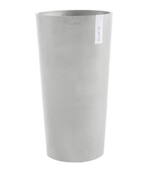 Ecopots Kunststoff-Topf Amsterdam, rund, Hellgrau - Kunststoff